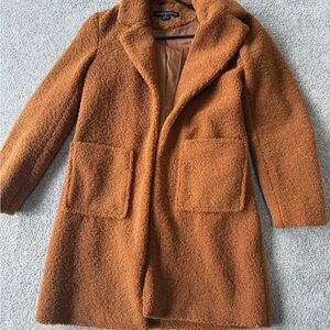 French Connection Brown Teddy Jacket Women’s Size S